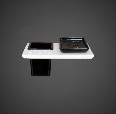 2-in-1-Soap-Dish-Black